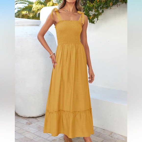 ZESICA Ruffled Maxi Dress - Picture 1 of 11